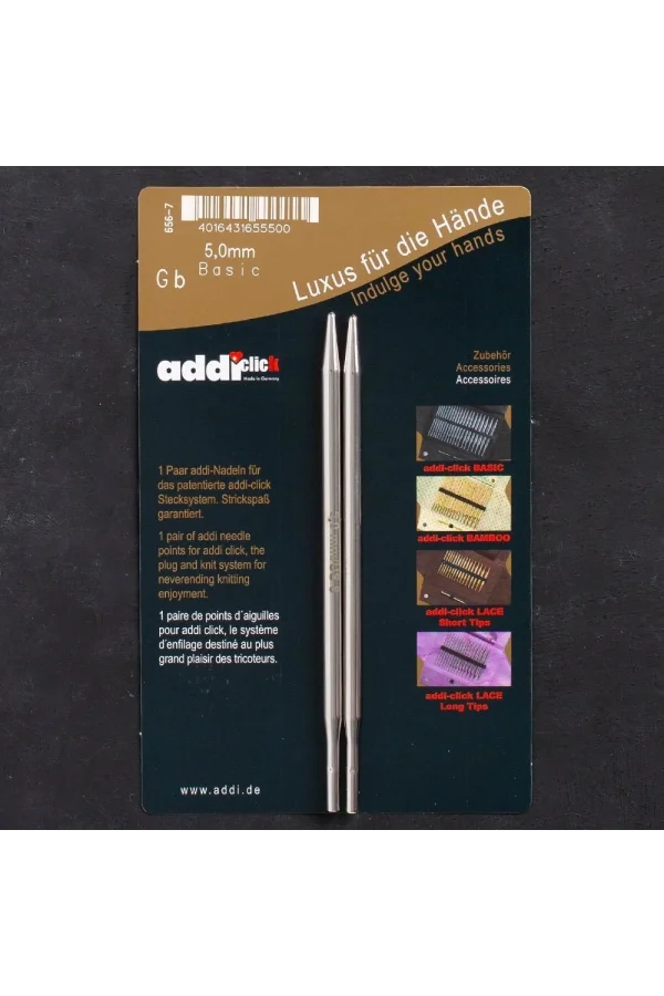 Addi Click Basic 5mm Misinalı Şiş Ucu - 656-2