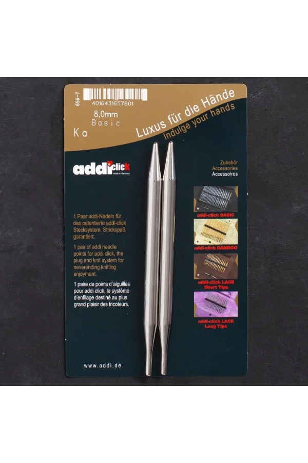 Addi Click Basic 8mm Misinalı Şiş Ucu - 656-2