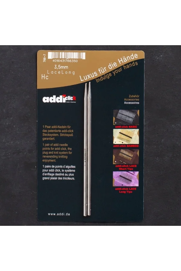 Addi Click Lace 3,5mm Değiştirilebilir Uzun Uçlu D