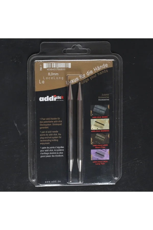 Addi Click Lace 8 Mm Değiştirilebilir Uzun Uçlu Da