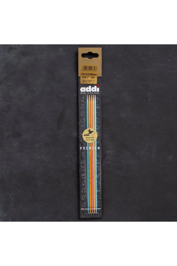 Addi Colibri 3,25mm 20cm Renkli Çorap Şişi - 204-7