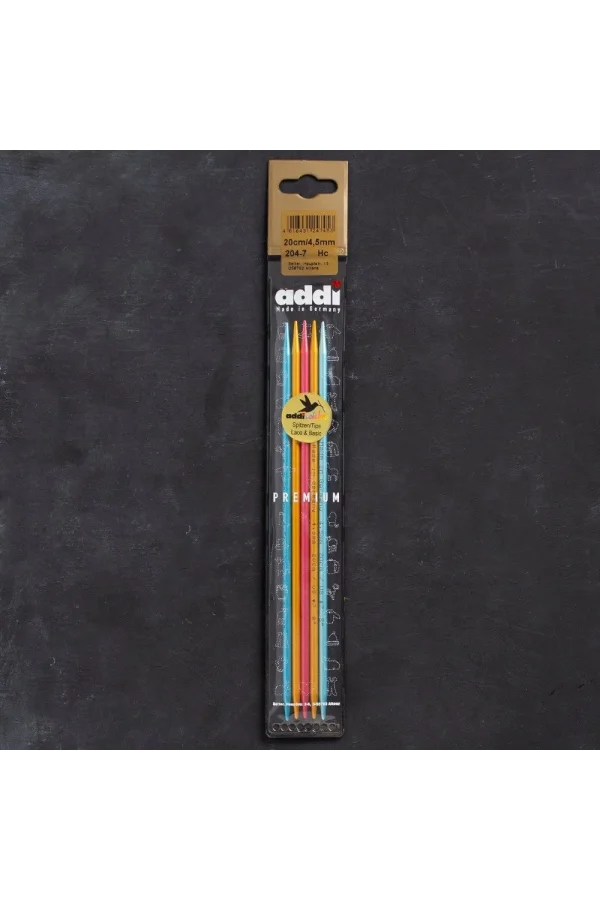 Addi Colibri 4,5mm 20cm Renkli Çorap Şişi - 204-7