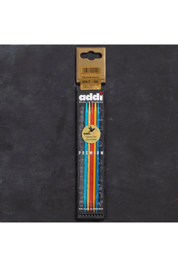 Addi Colibri 4mm 15cm Renkli Çorap Şişi - 204-7