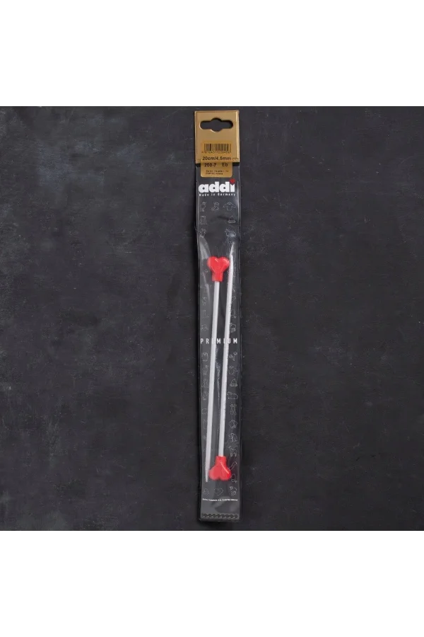 Addi Kalpli 4,5mm 20cm Klasik Alüminyum Örgü Şişi