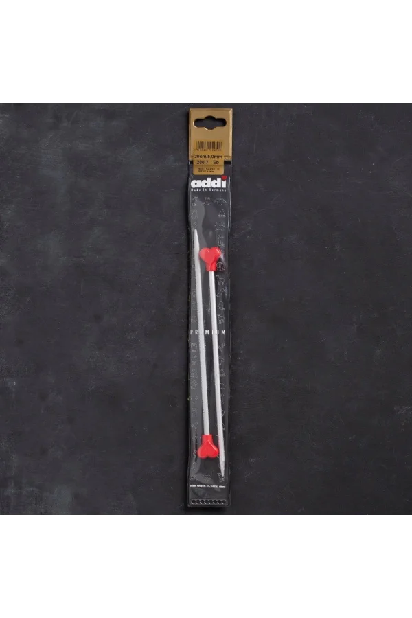 Addi Kalpli 5mm 20cm Klasik Alüminyum Örgü Şişi -