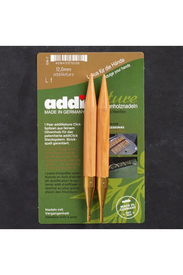 Addi Nature Olive Wood Click 12mm 14cm Misinalı Şi