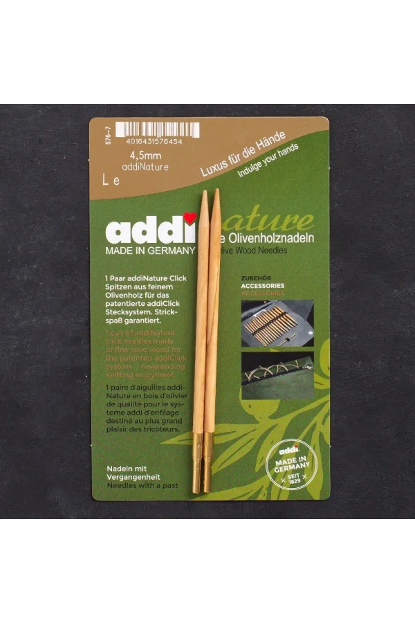 Addi Nature Olive Wood Click 4.5mm 13cm Misinalı Ş