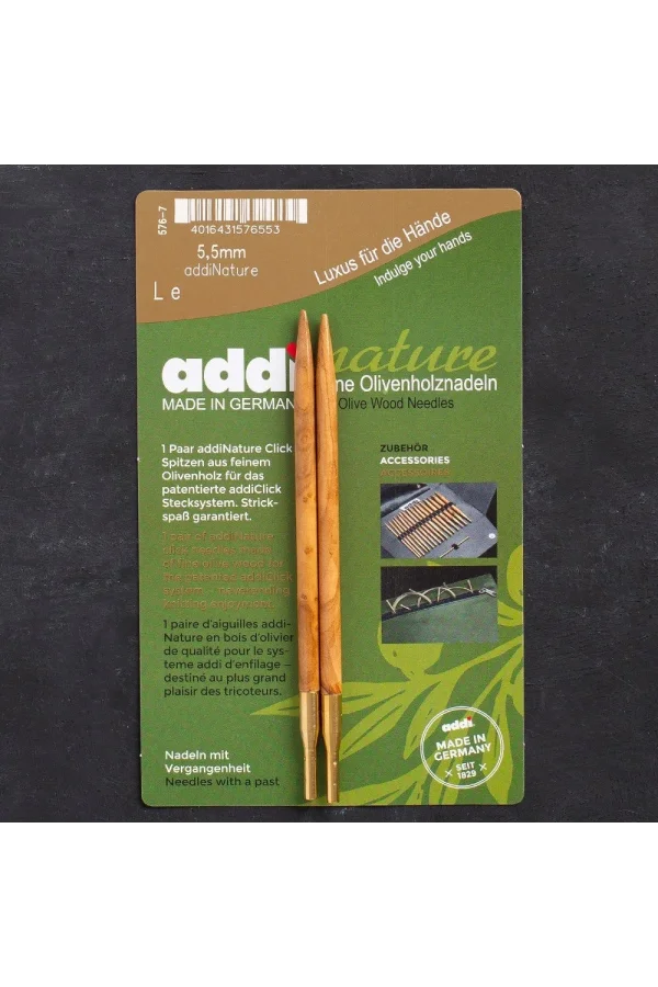 Addi Nature Olive Wood Click 5.5mm 13cm Misinalı Ş