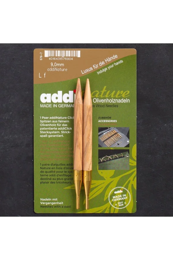 Addi Nature Olive Wood Click 9mm 13cm Misinalı Şiş