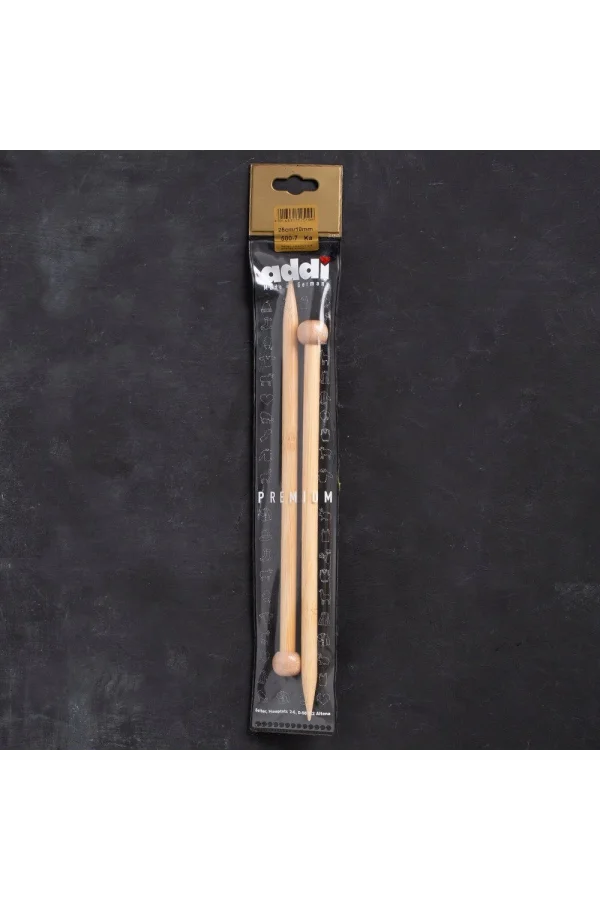 Addi Premium 10mm 25cm Bambu Örgü Şişi - 5007025-1
