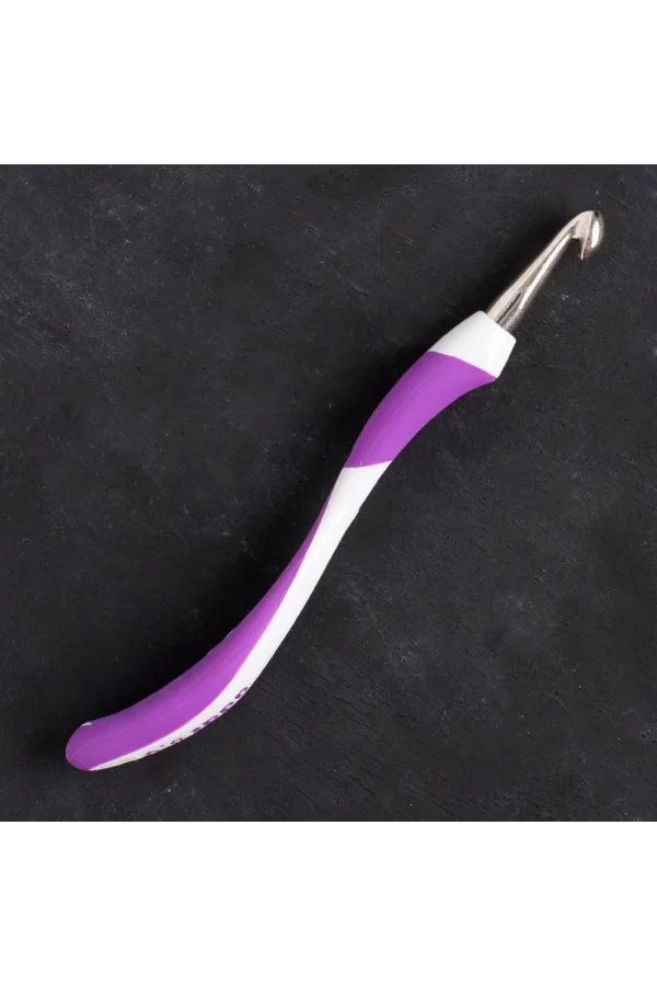 Addi Swing 8mm 16cm Mor Ergonomik Yün Tığ - 140-7