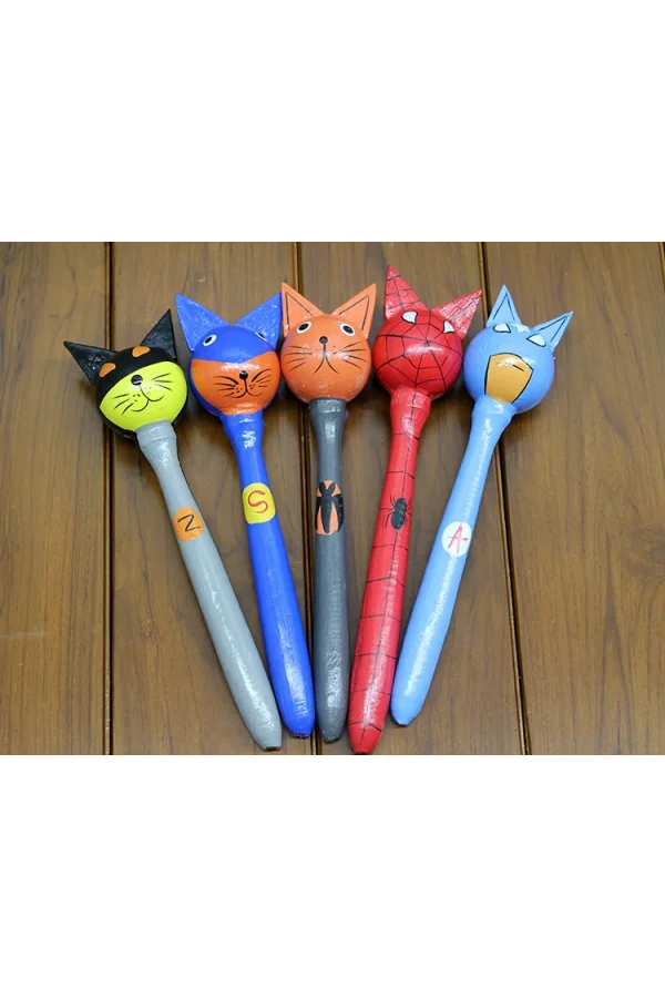 Ahşap 5li Marakas Seti Model 2