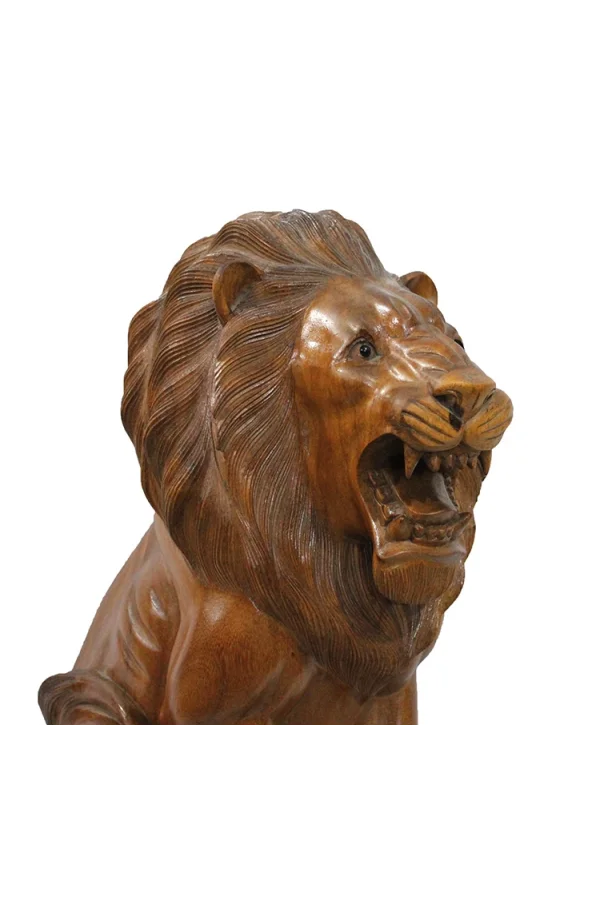 Ahşap Aslan Figürü 50 cm