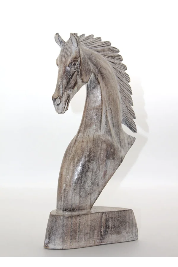 Ahşap At Büstü 40 cm