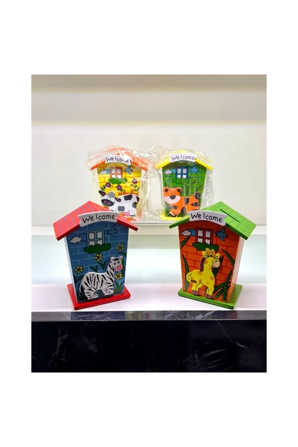 Ahşap Ev Tasarımlı Kumbara