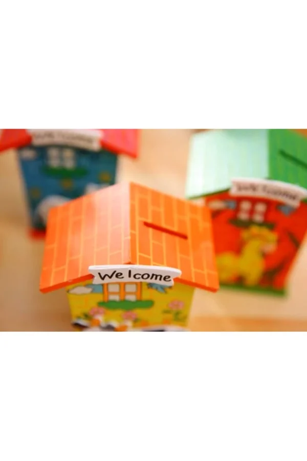 Ahşap Ev Tasarımlı Kumbara