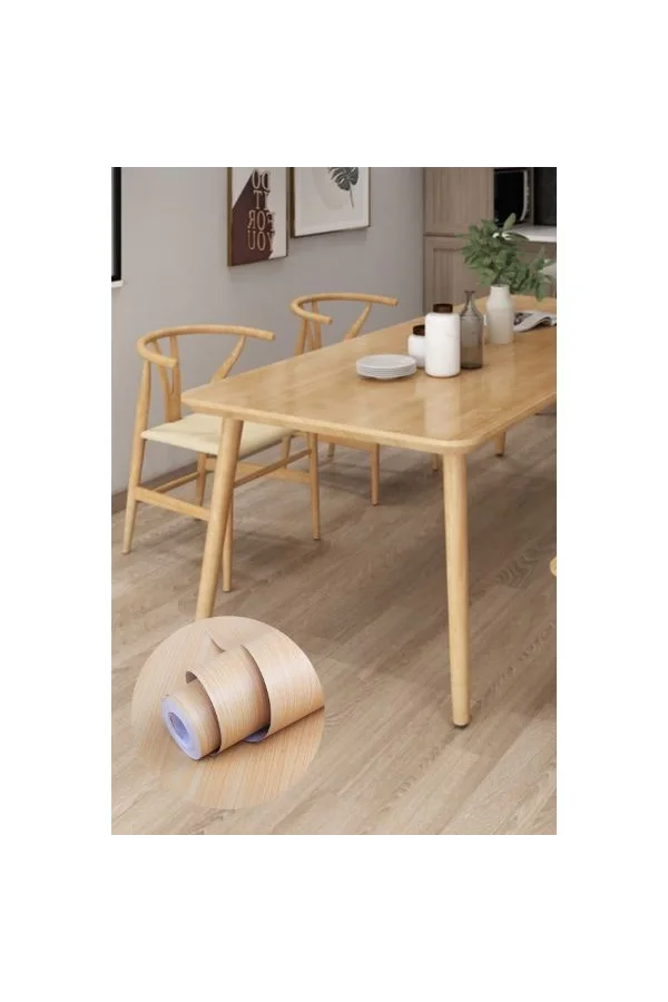 Ahşap Görünümlü Kendinden Yapışkanlı Kaplama Folyosu 5 Metre