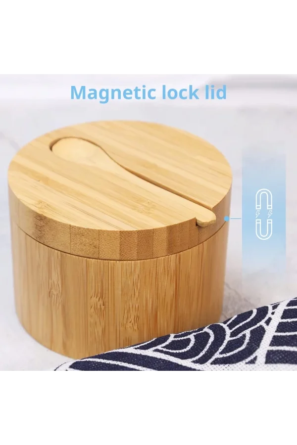 Ahşap Kaşıklı Baharatlık