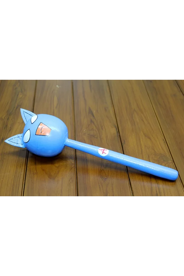 Ahşap Kedili Marakas Tekli Model 1