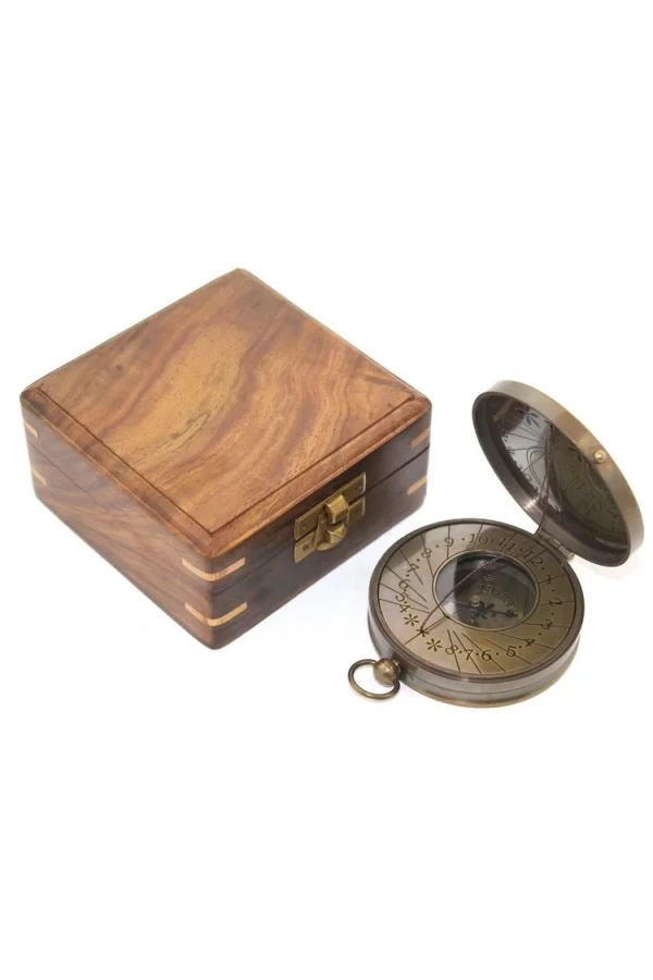 Ahşap Kutulu Pusula Model 8