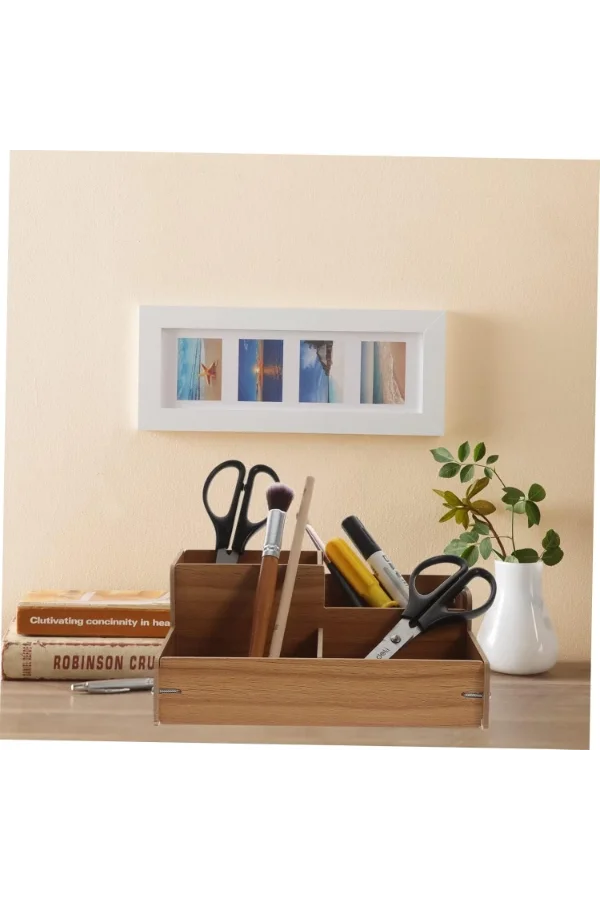 Ahşap Masa Üstü Düzenleyici Kutu