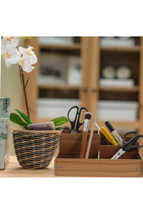 Ahşap Masa Üstü Düzenleyici Kutu