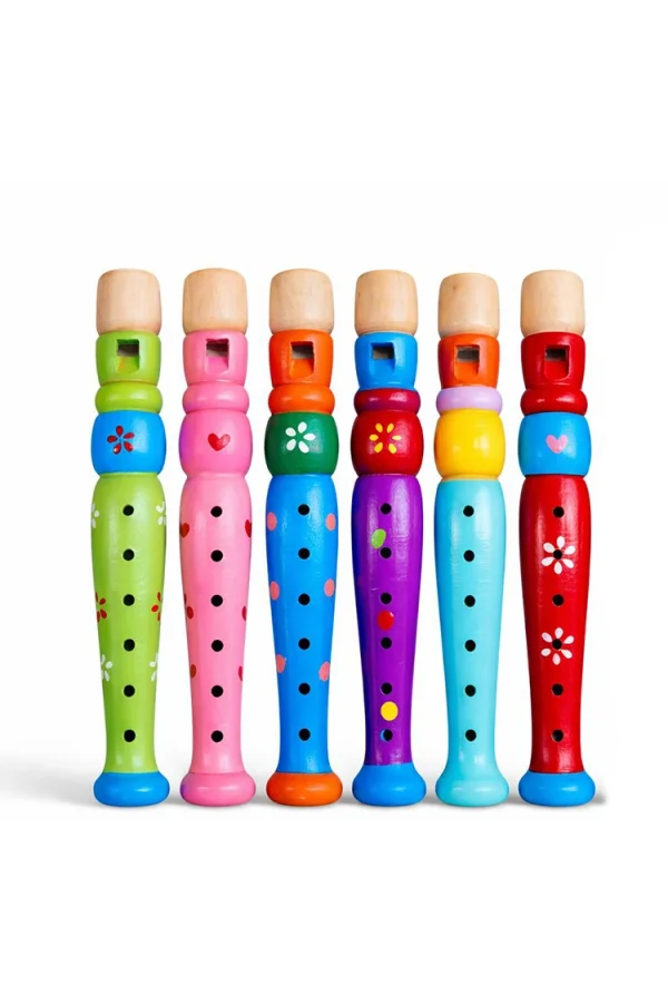 Ahşap Renkli Flüt Küçük