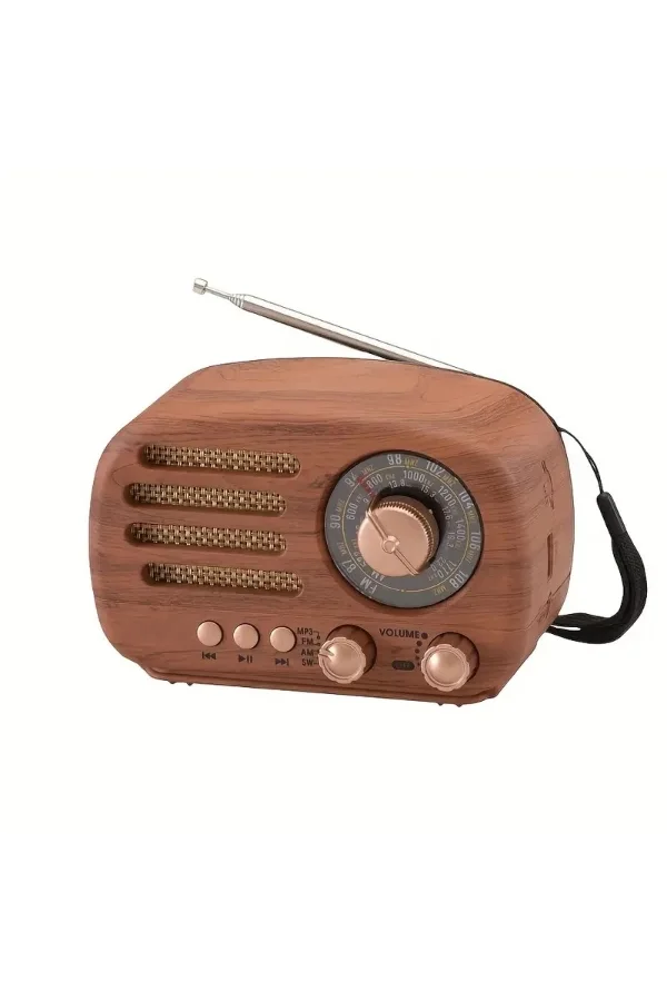 Ahşap Retro Radyo