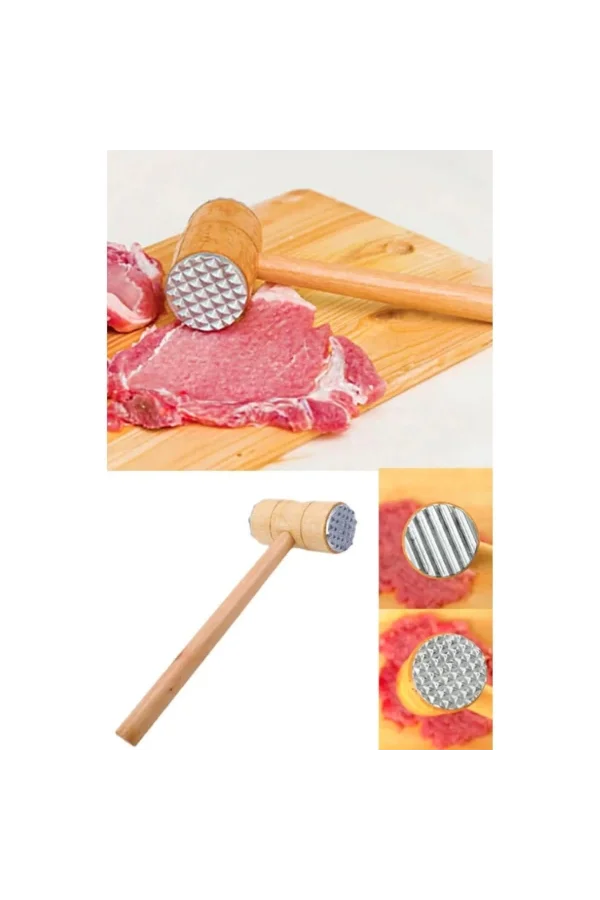 Ahşap Saplı Et Dövme Çekici