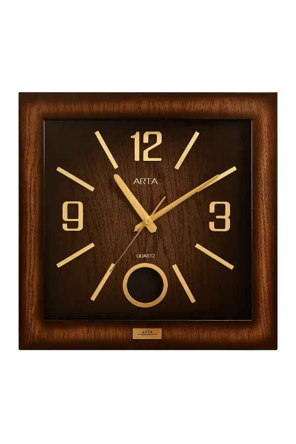 Ahşap Tasarımlı Duvar Saati