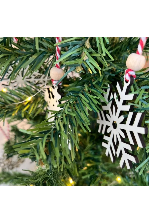 Ahşap Yılbaşı Ağaç Süsü-BY15