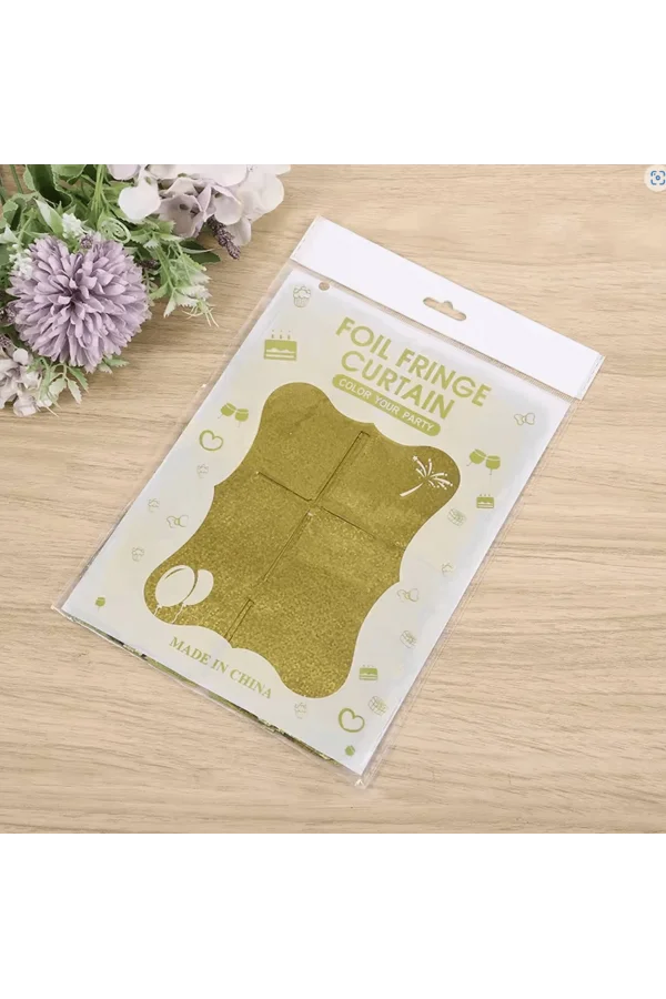 Altın Gold Renk Fon Perde Dekor