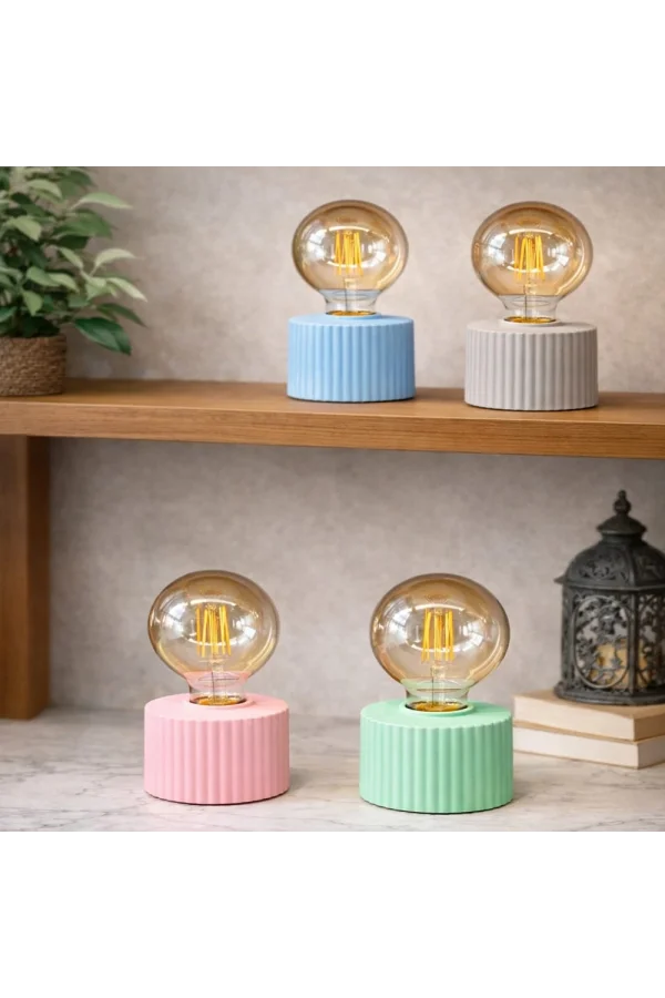 Ampul Tasarımlı Retro Masa Lambası