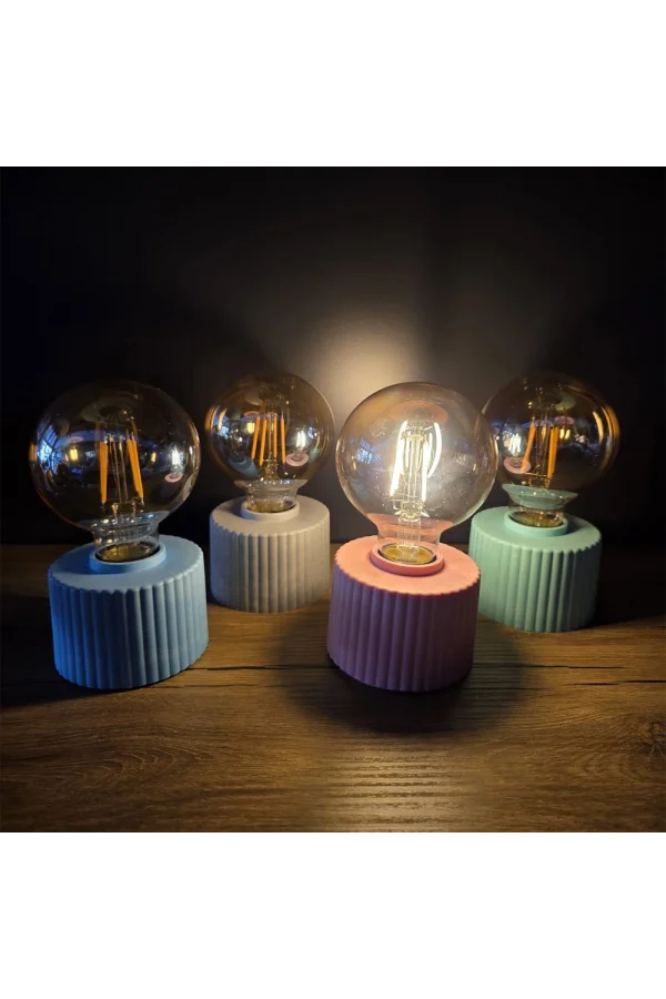 Ampul Tasarımlı Retro Masa Lambası