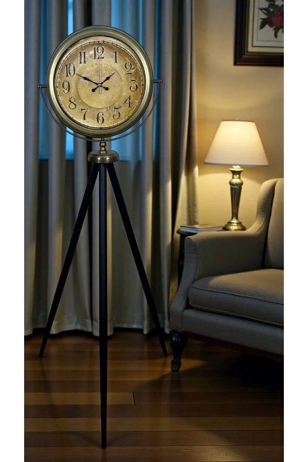 Antique Heritage Eskitme Tripod Ayaklı Saat
