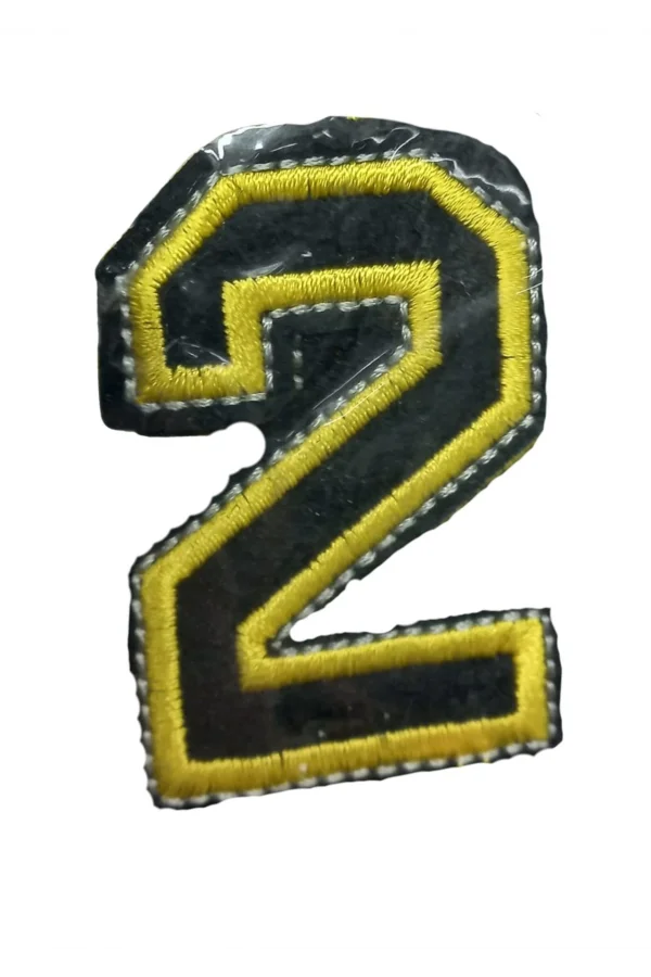 Aplike Ütü İle Yapışan 2 Rakamı Arma 2x4 cm