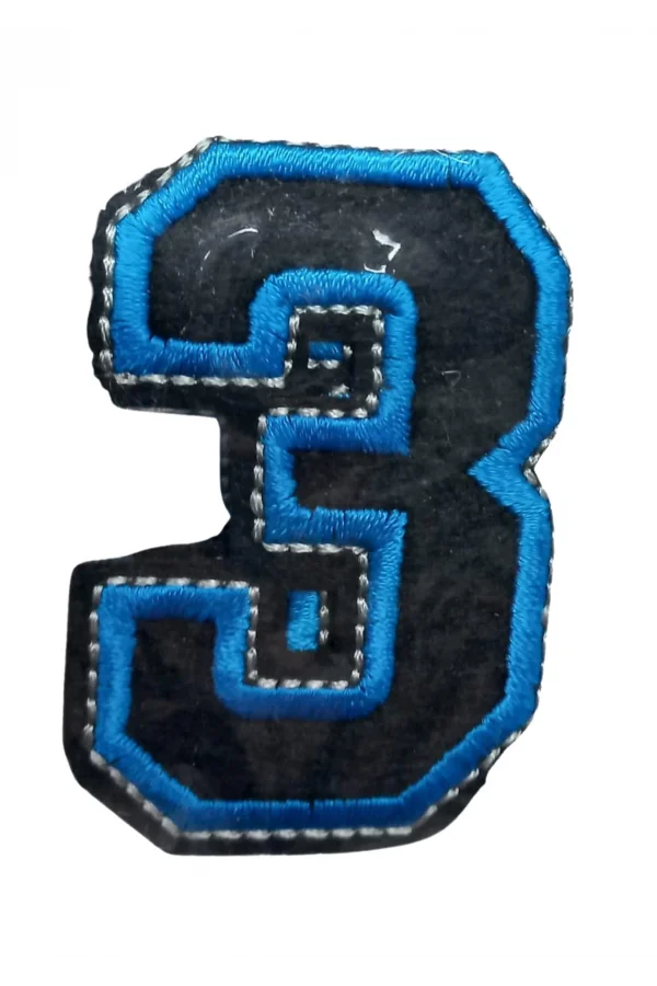 Aplike Ütü İle Yapışan 3 Rakamı  Arma 2,5x4 cm