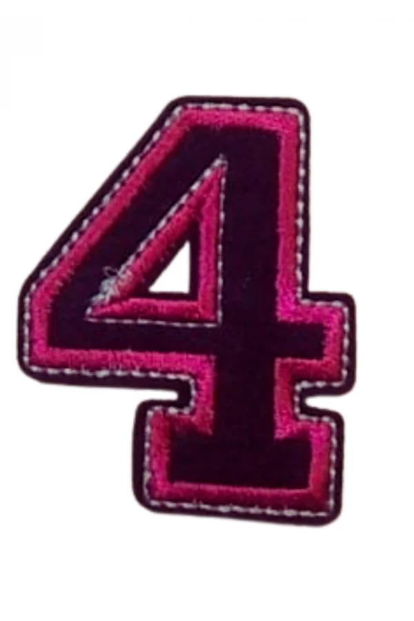 Aplike Ütü İle Yapışan 4  Rakamı  Arma 4x4 cm