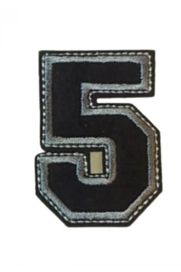 Aplike Ütü İle Yapışan 5  Rakamı  Arma 4x4 cm