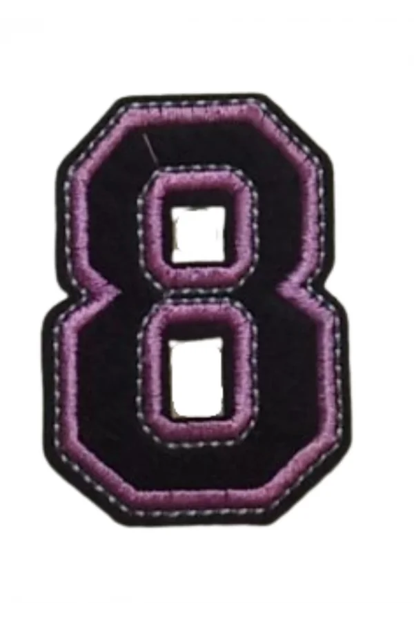Aplike Ütü İle Yapışan 8  Rakamı  Arma 3x4 cm