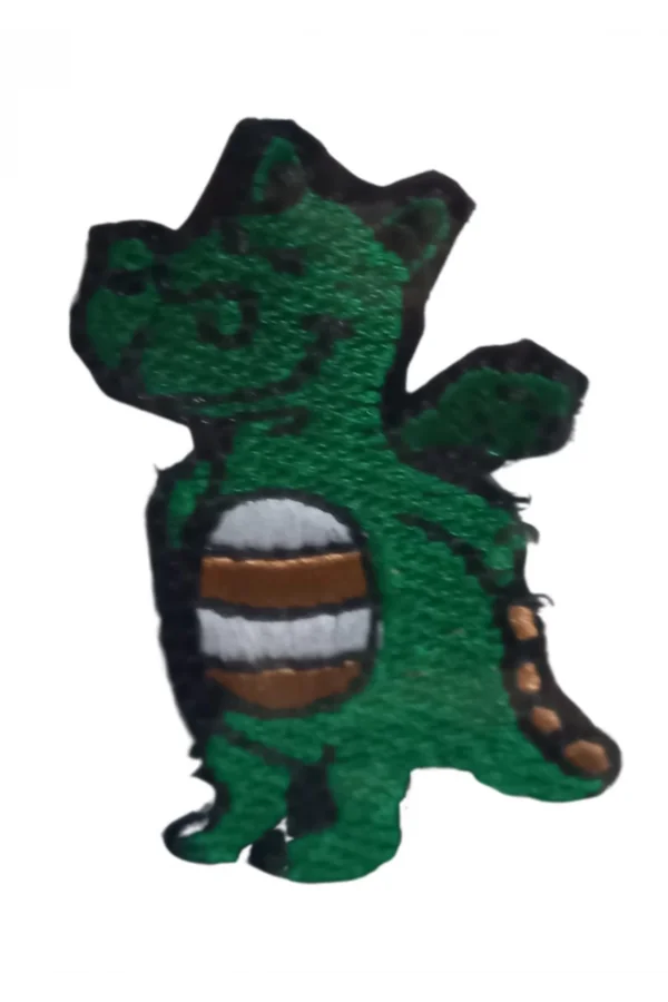 Aplike Ütü İle Yapışan Dinazor Yeşil Arma 2,5x4 cm