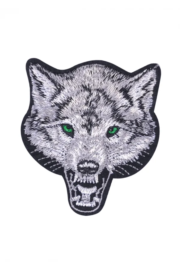 Aplike Ütü İle Yapışan Kurt Yeşilgöz Arma 7x6 cm