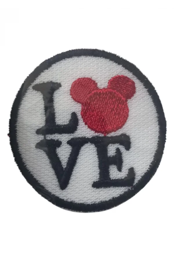 Aplike Ütü İle Yapışan Love Pati Arma 4 cm