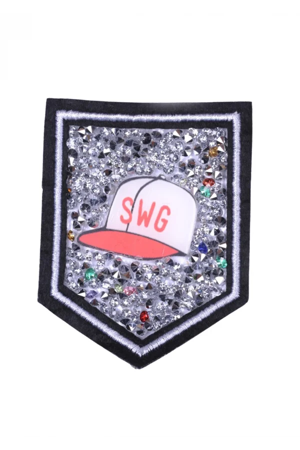 Aplike Ütü İle Yapışan Taşlı Şapka Arma 5x5 cm