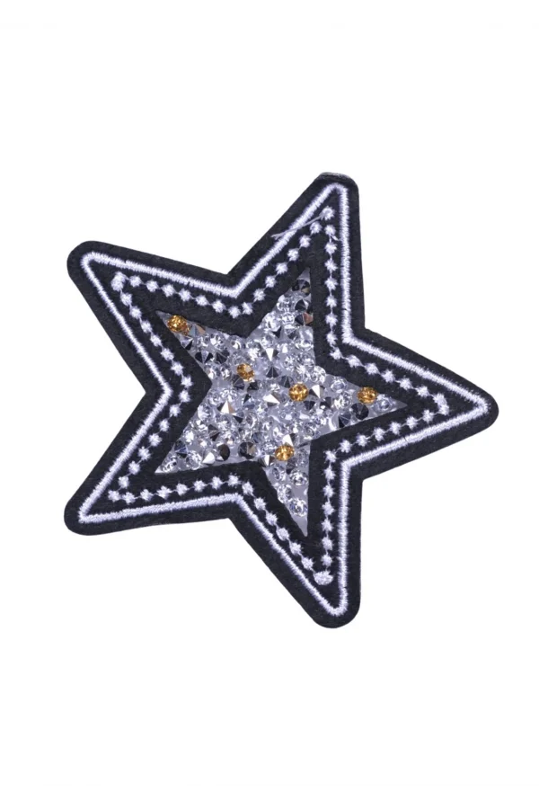 Aplike Ütü İle Yapışan Taşlı Yıldız Arma 5 cm
