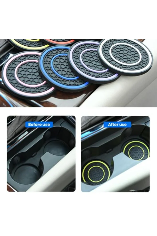 Araç İçi Bardak Tutucu Matları