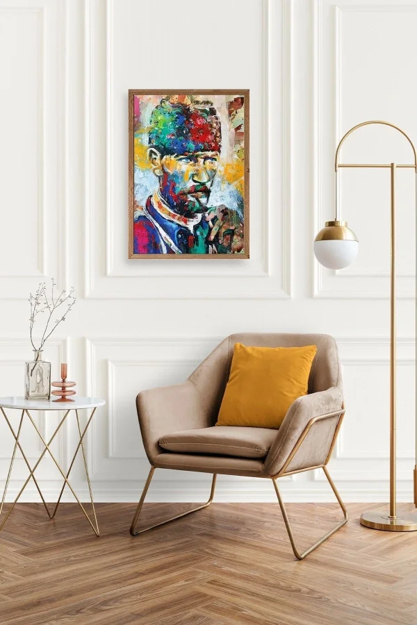 Atatürk Ahşap Çerçeveli Tablo