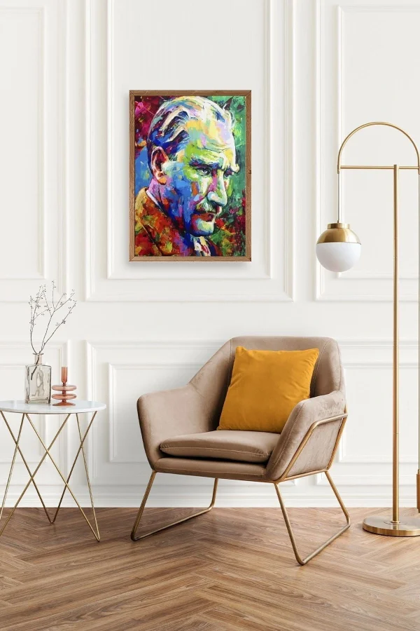 Atatürk Ahşap Çerçeveli Tablo