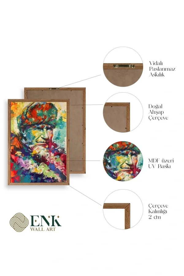 Atatürk Ahşap Çerçeveli Tablo