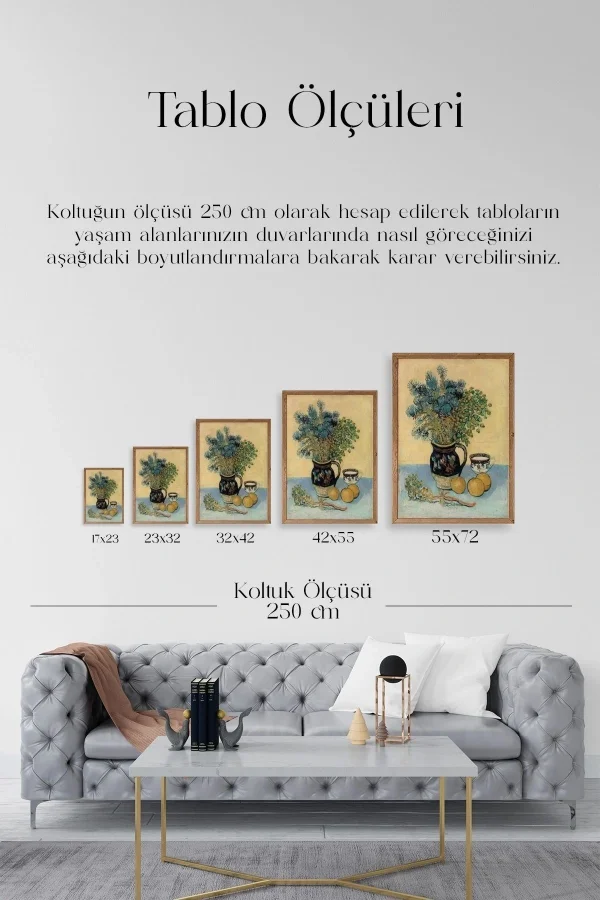 Atelier Ahşap Çerçeveli Tablo